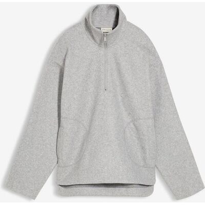 bonprix Oversize Pullover in Wolloptik - grau - Damen - Size: 40/42 (M) bonprix Oversize Pullover in Wolloptik - grau - Damen - Size: 40/42 (M)