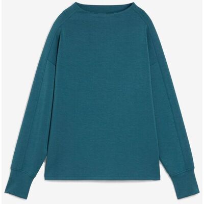 bonprix Oversize Sweatshirt aus weichem Scuba - petrol - Damen - Size: 40/42 (M) bonprix Oversize Sweatshirt aus weichem Scuba - petrol - Damen - Size: 40/42 (M)