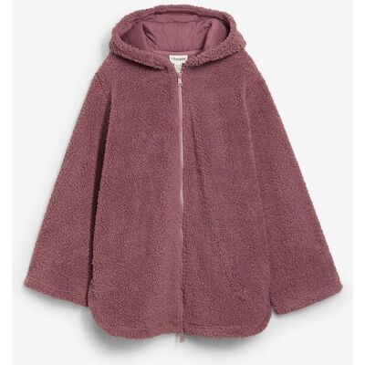 bonprix Teddy-Fleece Jacke in A-Linie mit Seitenschlitzen - lila - Damen - Size: 40/42 (M) bonprix Teddy-Fleece Jacke in A-Linie mit Seitenschlitzen - lila - Damen - Size: 40/42 (M)