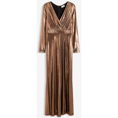 bonprix Abendkleid aus feinem Jersey mit Glanz - braun - Damen - Size: 44 bonprix Abendkleid aus feinem Jersey mit Glanz - braun - Damen - Size: 44