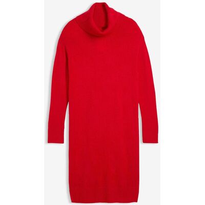 bonprix Oversize-Strickkleid mit Rollkragen - rot - Damen - Size: 44/46 (L) bonprix Oversize-Strickkleid mit Rollkragen - rot - Damen - Size: 44/46 (L)
