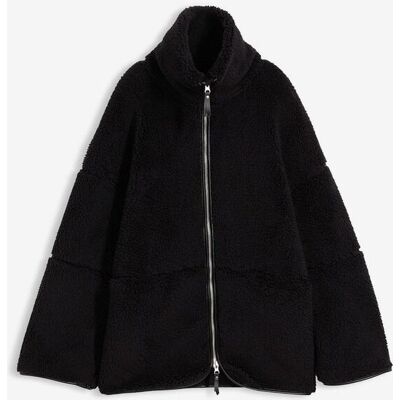 bonprix Oversize Teddy-Fleece Jacke - schwarz - Damen - Size: 32/34 (XS) bonprix Oversize Teddy-Fleece Jacke - schwarz - Damen - Size: 32/34 (XS)