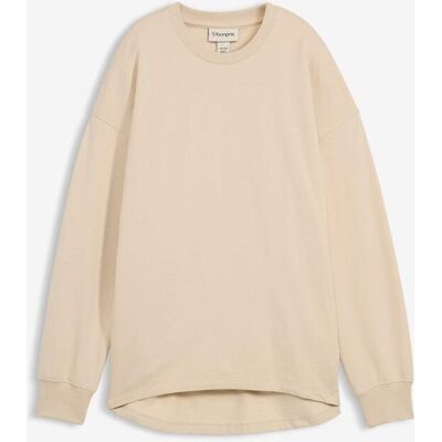 bonprix Oversize Sweatshirt - beige - Damen - Size: 36/38 (S) bonprix Oversize Sweatshirt - beige - Damen - Size: 36/38 (S)