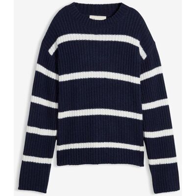 bonprix Oversize-Pullover mit Wollanteil - blau - Damen - Size: 52/54 (XXL) bonprix Oversize-Pullover mit Wollanteil - blau - Damen - Size: 52/54 (XXL)