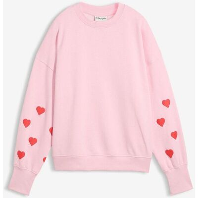 bonprix Oversize Sweatshirt aus Baumwoll-Mix - rosa - Damen - Size: 40/42 (M) bonprix Oversize Sweatshirt aus Baumwoll-Mix - rosa - Damen - Size: 40/42 (M)