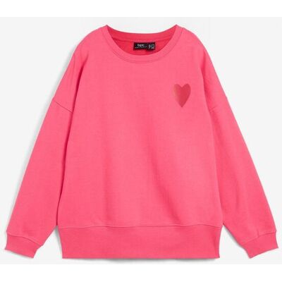 bonprix Oversized-Sweatshirt aus Bio-Baumwolle - pink - Damen - Size: 44/46 (L) bonprix Oversized-Sweatshirt aus Bio-Baumwolle - pink - Damen - Size: 44/46 (L)