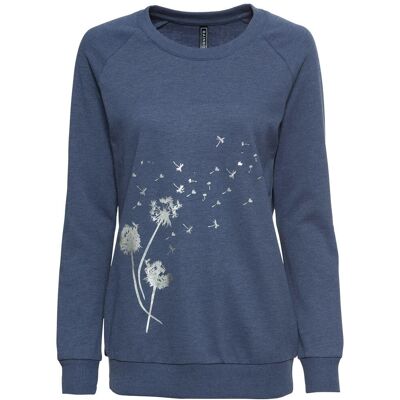 bonprix Sweatshirt aus Baumwoll-Mix - blau - Damen - Size: 36/38 (S) bonprix Sweatshirt aus Baumwoll-Mix - blau - Damen - Size: 36/38 (S)