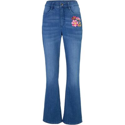 bonprix Bootcut-Jeans High Waist, Bequembund - blau - Damen - Size: 38 bonprix Bootcut-Jeans High Waist, Bequembund - blau - Damen - Size: 38