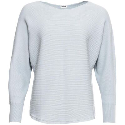 bonprix Oversize-Ripp-Pullover - blau - Damen - Size: 52/54 (XXL) bonprix Oversize-Ripp-Pullover - blau - Damen - Size: 52/54 (XXL)