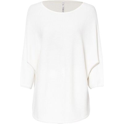 bonprix Oversize-Ripp-Pullover aus Viskose-Mix - weiß - Damen - Size: 32/34 (XS) bonprix Oversize-Ripp-Pullover aus Viskose-Mix - weiß - Damen - Size: 32/34 (XS)