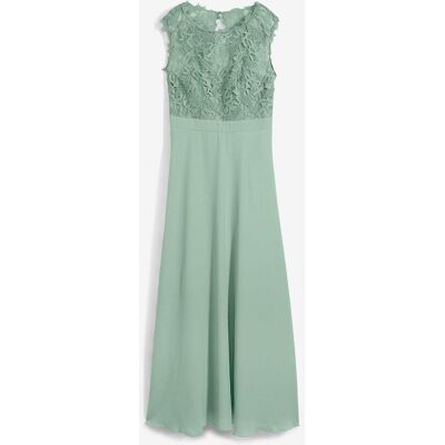 bonprix Maxikleid mit Spitze - grün - Damen - Size: 40 bonprix Maxikleid mit Spitze - grün - Damen - Size: 40