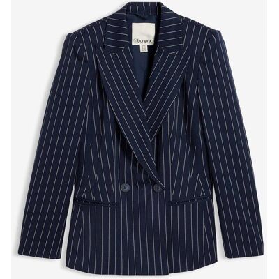 bonprix Blazer mit Nadelstreifen - blau - Damen - Size: 36 bonprix Blazer mit Nadelstreifen - blau - Damen - Size: 36