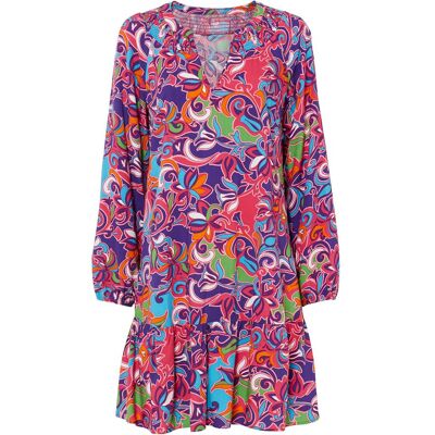 bonprix Weißes Tunika-Kleid - Lässiger Stil & Fabelhafter Druck - 94cm Größe 38 bonprix Weißes Tunika-Kleid - Lässiger Stil & Fabelhafter Druck - 94cm Größe 38