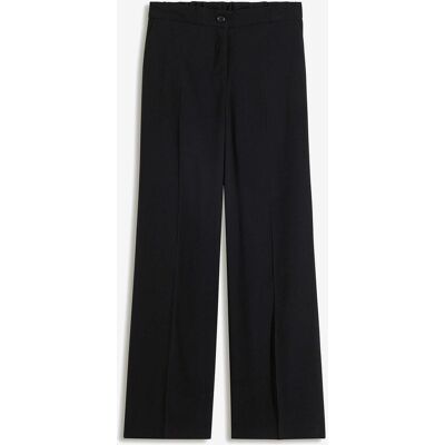 bonprix Leichte Marlenehose mit Viskose - schwarz - Damen - Size: 50 bonprix Leichte Marlenehose mit Viskose - schwarz - Damen - Size: 50