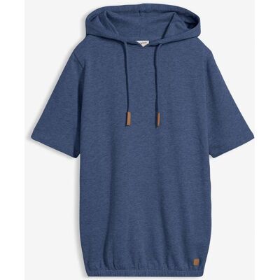 bonprix Kurzarm-Hoodie aus Baumwoll-Mix - blau - Damen - Size: 40/42 (M) bonprix Kurzarm-Hoodie aus Baumwoll-Mix - blau - Damen - Size: 40/42 (M)