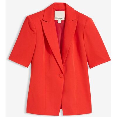 bonprix Blazer mit Sandhourglass-Passform - rot - Damen - Size: 36 bonprix Blazer mit Sandhourglass-Passform - rot - Damen - Size: 36