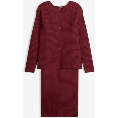 bonprix Strickkleid und Pullunder (2-tlg.Set) - rot - Damen - Size: 44/46 (L) bonprix Strickkleid und Pullunder (2-tlg.Set) - rot - Damen - Size: 44/46 (L)