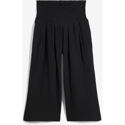 bonprix Capri-Hose aus softem Musselin - schwarz - Damen - Size: 40 bonprix Capri-Hose aus softem Musselin - schwarz - Damen - Size: 40