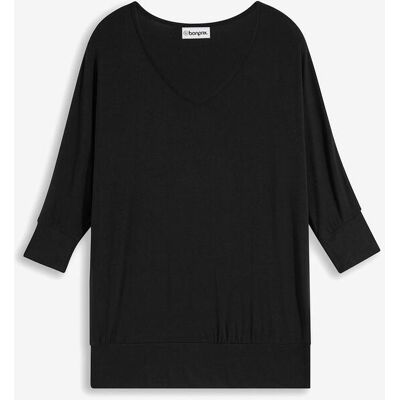 bonprix Oversized-Shirt aus fließender Viskose - schwarz - Damen - Size: 48/50 (XL) bonprix Oversized-Shirt aus fließender Viskose - schwarz - Damen - Size: 48/50 (XL)