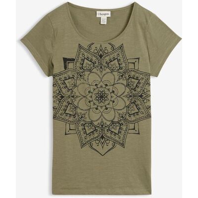 bonprix T-Shirt aus reiner Bio-Baumwolle - grün - Damen - Size: 36/38 (S) bonprix T-Shirt aus reiner Bio-Baumwolle - grün - Damen - Size: 36/38 (S)