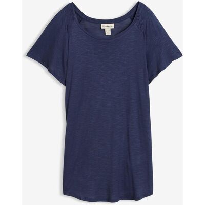 bonprix Flammgarn-Shirt mit Flügelärmeln - blau - Damen - Size: 40/42 (M) bonprix Flammgarn-Shirt mit Flügelärmeln - blau - Damen - Size: 40/42 (M)