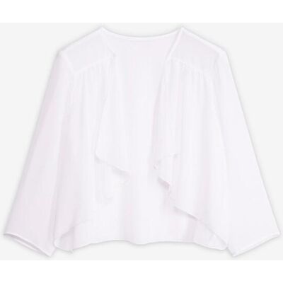 bonprix Bolero aus feinem Chiffon - weiß - Damen - Size: 44 bonprix Bolero aus feinem Chiffon - weiß - Damen - Size: 44
