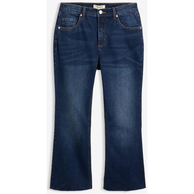 bonprix Bootcut-Jeans High Waist, cropped - blau - Damen - Size: 40 bonprix Bootcut-Jeans High Waist, cropped - blau - Damen - Size: 40