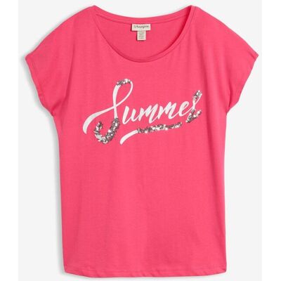 bonprix Shirt mit Pailletten - pink - Damen - Size: 40/42 (M) bonprix Shirt mit Pailletten - pink - Damen - Size: 40/42 (M)