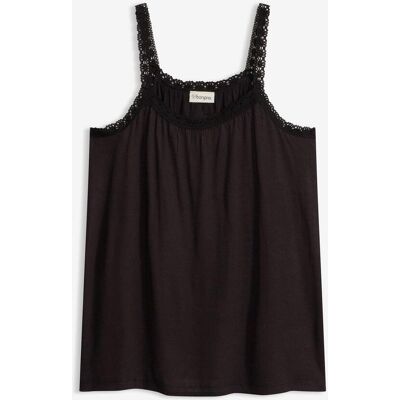 bonprix Top aus fließender Viskose - schwarz - Damen - Size: 36/38 (S) bonprix Top aus fließender Viskose - schwarz - Damen - Size: 36/38 (S)