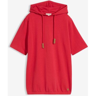 bonprix Kurzarm-Hoodie aus Baumwoll-Mix - rot - Damen - Size: 40/42 (M) bonprix Kurzarm-Hoodie aus Baumwoll-Mix - rot - Damen - Size: 40/42 (M)