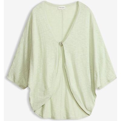 bonprix Feinstrickjacke aus reiner Baumwolle - grün - Damen - Size: 40/42 (M) bonprix Feinstrickjacke aus reiner Baumwolle - grün - Damen - Size: 40/42 (M)
