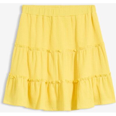 bonprix Minirock in strukturiertem Material - gelb - Damen - Size: 44 bonprix Minirock in strukturiertem Material - gelb - Damen - Size: 44