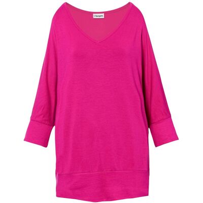 bonprix Oversized-Shirt aus fließender Viskose - pink - Damen - Size: 40/42 (M) bonprix Oversized-Shirt aus fließender Viskose - pink - Damen - Size: 40/42 (M)