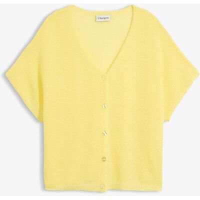 bonprix Oversize Feinstrick-Cardigan - gelb - Damen - Size: 44/46 (L) bonprix Oversize Feinstrick-Cardigan - gelb - Damen - Size: 44/46 (L)