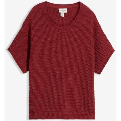 bonprix Ajour-Pullover aus Viskose-Mix - rot - Damen - Size: 48/50 (XL) bonprix Ajour-Pullover aus Viskose-Mix - rot - Damen - Size: 48/50 (XL)