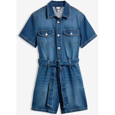 bonprix Jeans-Overall Kurzarm - blau - Damen - Size: 54 bonprix Jeans-Overall Kurzarm - blau - Damen - Size: 54