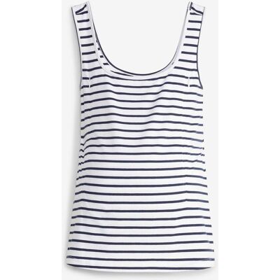 bonprix Umstandstop mit versteckter Stillfunktion - blau - Damen - Size: 52/54 (XXL) bonprix Umstandstop mit versteckter Stillfunktion - blau - Damen - Size: 52/54 (XXL)
