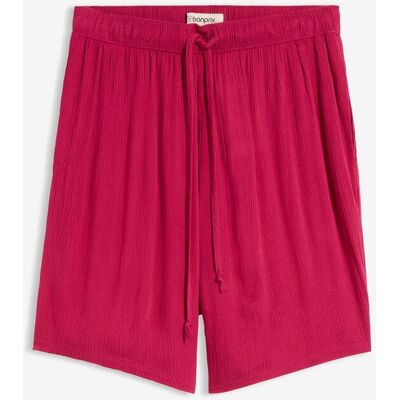 bonprix Schlupf-Shorts aus strukturierter Viskose - pink - Damen - Size: 54 bonprix Schlupf-Shorts aus strukturierter Viskose - pink - Damen - Size: 54