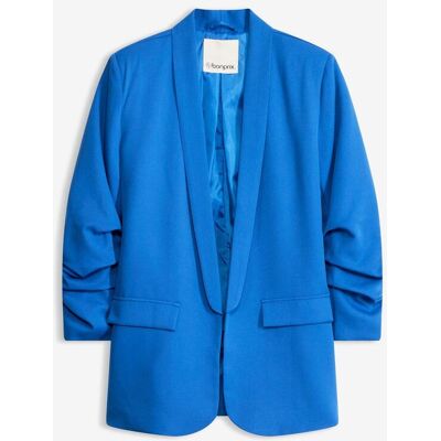 bonprix Blazer mit Raffung - blau - Damen - Size: 36 bonprix Blazer mit Raffung - blau - Damen - Size: 36