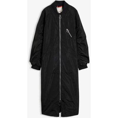 bonprix Blouson-Mantel mit Strickkragen - schwarz - Damen - Size: 46 bonprix Blouson-Mantel mit Strickkragen - schwarz - Damen - Size: 46