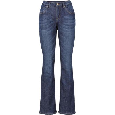 bonprix Bootcut-Jeans High Waist, Thermo - blau - Damen - Size: 44 bonprix Bootcut-Jeans High Waist, Thermo - blau - Damen - Size: 44
