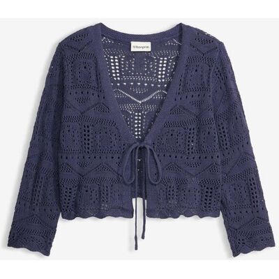 bonprix Ajour-Bolero - blau - Damen - Size: 40/42 (M) bonprix Ajour-Bolero - blau - Damen - Size: 40/42 (M)