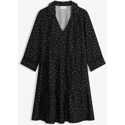 bonprix Kurzes Kleid aus Viskose-Mix - schwarz - Damen - Size: 36 bonprix Kurzes Kleid aus Viskose-Mix - schwarz - Damen - Size: 36