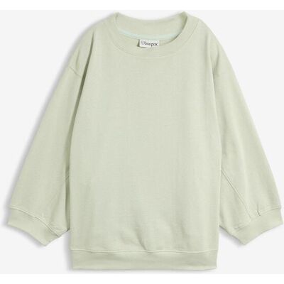 bonprix Oversize-Sweatshirt aus reiner Baumwolle - grün - Damen - Size: 36/38 (S) bonprix Oversize-Sweatshirt aus reiner Baumwolle - grün - Damen - Size: 36/38 (S)