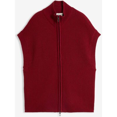 bonprix Strick-Weste aus weichem Woll-Mix - rot - Damen - Size: 40/42 (M) bonprix Strick-Weste aus weichem Woll-Mix - rot - Damen - Size: 40/42 (M)