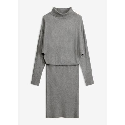 bonprix Strickkleid aus Viskose-Mix - grau - Damen - Size: 44/46 (L) bonprix Strickkleid aus Viskose-Mix - grau - Damen - Size: 44/46 (L)