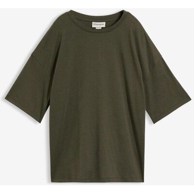 bonprix Lockeres T-Shirt aus Baumwoll-Mix - grün - Damen - Size: 32/34 (XS) bonprix Lockeres T-Shirt aus Baumwoll-Mix - grün - Damen - Size: 32/34 (XS)