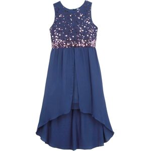 bonprix Vokuhila-Kleid - blau - Mädchen - Size: 134 bonprix Vokuhila-Kleid - blau - Mädchen - Size: 134