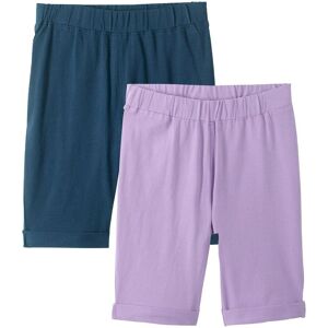 bonprix Radlerhose mit Bio-Baumwolle (2er Pack) - lila - Mädchen - Size: 128/134 bonprix Radlerhose mit Bio-Baumwolle (2er Pack) - lila - Mädchen - Size: 128/134