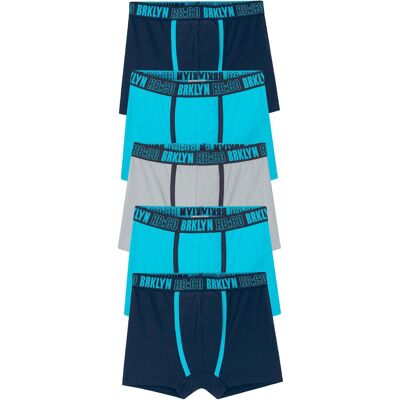 bonprix Boxershorts mit weicher Baumwolle (5er Pack) - blau - Jungen - Size: 164/170 bonprix Boxershorts mit weicher Baumwolle (5er Pack) - blau - Jungen - Size: 164/170